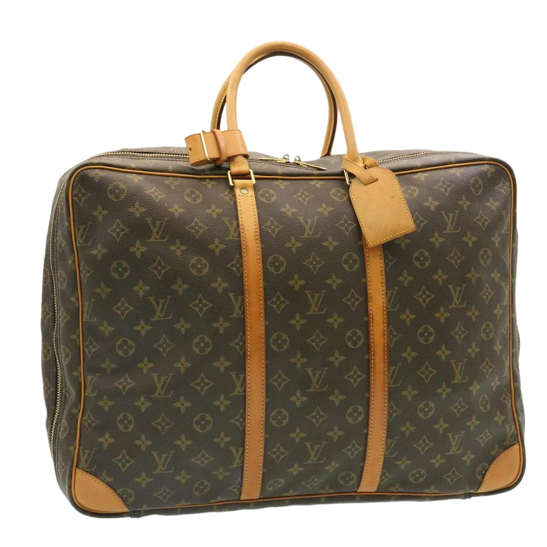 LOUIS VUITTON Monogram Sirius 50 Boston Trabel Bag LV: LOUIS VUITTON Monogram Sirius 50 Boston Trabel Bag LV Brand: LOUIS VUITTON Style: Boston Bag Material: Monogram Canvas Color: Monogram Made In: France Size (Inches): W19.7 x H15.0 x D6.3inch(Approx) E