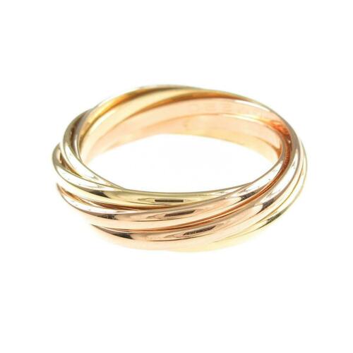 Cartier Trinity ring: Cartier Trinity ring Brand: Cartier Material: 750 Three color Gender: Ladies Size: 13.0 (JPN size) (53) Accessories: No Warranty Card ActualSize: W :5.5mm estimation length of 1 pcs : 1.7mm Type: Ring