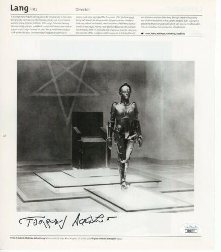 Forrest Ackerman Autographed Book Page Photo Metropolis: Forrest Ackerman Autographed Book Page Photo Metropolis (Fav Film) JSA Industry: Movies Object Type: Photograph Original/Reproduction: Original Autograph Authentication: James Spence (JSA) Player: For