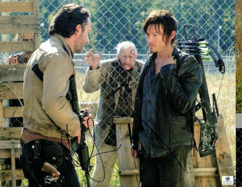 Andrew Lincoln Norman Reedus Dual Autographed 11X14: Andrew Lincoln Norman Reedus Dual Autographed 11X14 Photo Walking Dead Object Type: Photograph Industry: Television Original/Reproduction: Original Signed by: Andrew LincolnNorman Reedus Autograph Aut