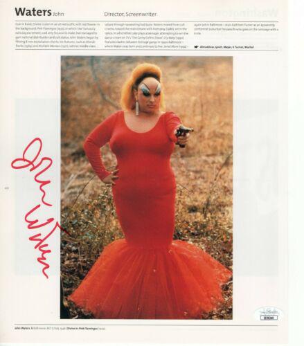 John Waters Signed Autographed Book Page Photo Pink: John Waters Signed Autographed Book Page Photo Pink Flamingo JSA Industry: Movies Autograph Authentication: James Spence (JSA) Object Type: Photograph Player: John Waters Original/Reproduction: Origin