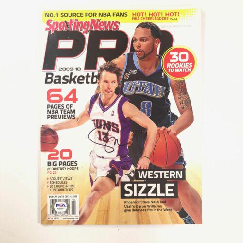 Steve Nash Signed Magazine PSA/DNA Phoenix Suns: Steve Nash Signed Magazine PSA/DNA Phoenix Suns Player: Steve Nash Original/Reprint: Original Sport: Basketball-NBA Team: Phoenix Suns Product: Magazine Autograph Authentication: Professional Sports A