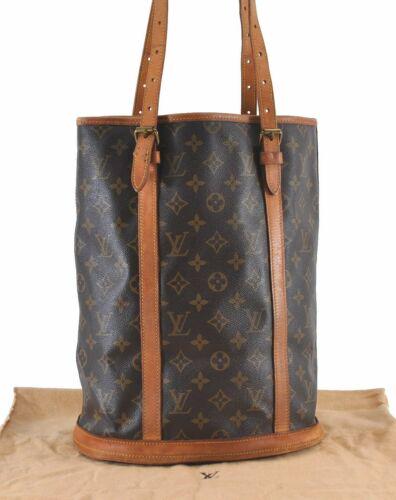 Louis Vuitton Monogram Bucket GM Shoulder Bag Old Model: Louis Vuitton Monogram Bucket GM Shoulder Bag Old Model LV Brand: Louis Vuitton Country/Region of Manufacture: France Bag Length: 10.6inches(27cm) Bag Height: 13.4inches(34cm) Bag Depth: 7.8inches(20c