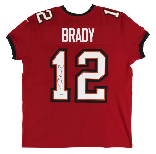 Buccaneers Tom Brady Signed Red Nike Elite Jersey: Buccaneers Tom Brady Signed Red Nike Elite Jersey Autographed Sport: Football-NFL Product: Jersey Original/Reprint: Original Player: Tom Brady Team: Tampa Bay Buccaneers Autograph Authentication: FAN