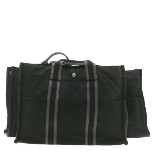 HERMES Fourre Tout MM 3Set Hand Bag 3Set Black Cotton: HERMES Fourre Tout MM 3Set Hand Bag 3Set Black Cotton Size: W42 x H30 x D10cm(Approx) Department: Women Style: Hand Bag Material: 100% Cotton Color: Black Brand: HERMES The Mynt Guarantee: All items i