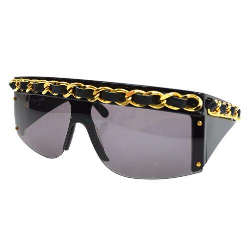 ULTRA RARE! CHANEL CC Chain Sunglasses Black Eye Wear: ULTRA RARE! CHANEL CC Chain Sunglasses Black Eye Wear 01455 94305 Country/Region of Manufacture: Italy Department: Women Style: Square Type: Sunglasses Frame Material: Metal & Plastic Lens Color: Blac