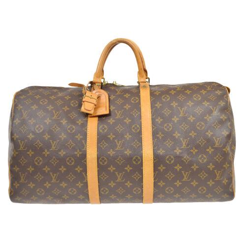 LOUIS VUITTON KEEPALL 55 TRAVEL HAND BAG PURSE MONOGRAM: LOUIS VUITTON KEEPALL 55 TRAVEL HAND BAG PURSE MONOGRAM M41424 AUTH VI0943 Size: Large Accents: Logo Model: Louis Vuitton keepall 55 Country/Region of Manufacture: France Department: Women Style: Trav