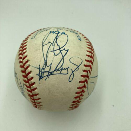 1993 Seattle Mariners Team Signed Baseball Ken Griffey: 1993 Seattle Mariners Team Signed Baseball Ken Griffey Jr. Randy Johnson JSA Product: Ball Sport: Baseball-MLB Autograph Authentication: James Spence Authentication (JSA) Original/Reprint: Original PL
