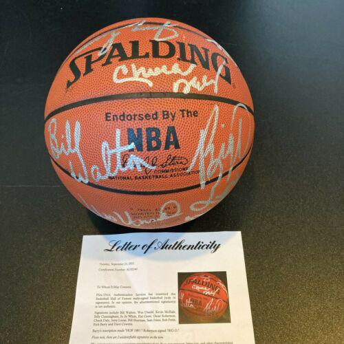 Oscar Robertson Bill Walton Chuck Daly Hall Of Fame: Oscar Robertson Bill Walton Chuck Daly Hall Of Fame Multi Signed Basketball Product: Ball Sport: Basketball-NBA Autograph Authentication: Professional Sports Authenticator (PSA) Original/Reprint: Orig