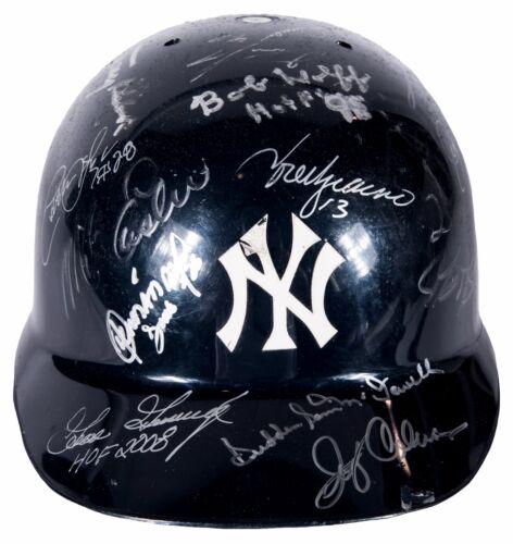 Rare New York Yankees Greats Multi Signed Game Model: Rare New York Yankees Greats Multi Signed Game Model Helmet 34 Sigs Beckett Autograph Authentication: Beckett Product: Ball Original/Reprint: Original Sport: Baseball-MLB PLEASE NOTE: Framed Large or 
