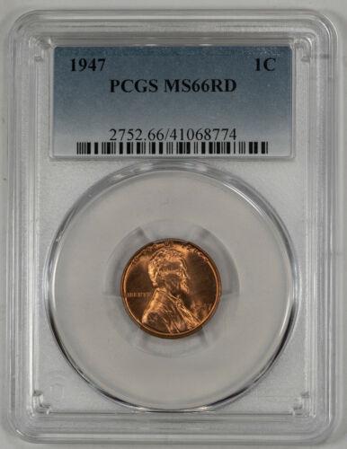 1947 LINCOLN WHEAT CENT PENNY 1C PCGS MS 66 RED MINT: 1947 LINCOLN WHEAT CENT PENNY 1C PCGS MS 66 RED MINT STATE UNCIRCULATED Certification: PCGS Composition: Copper Grade: MS-66 Year: 1947 Circulated/Uncirculated: Uncirculated Strike Type: MS Mint Locat