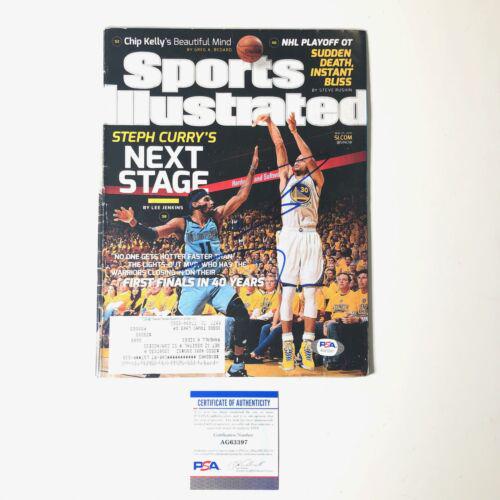Stephen Curry signed SI Magazine PSA/DNA Warriors: Stephen Curry signed SI Magazine PSA/DNA Warriors Autographed Sports Player: Stephen Curry Original/Reprint: Original Sport: Basketball-NBA Team: Golden State Warriors Product: Photo Autograph Authent