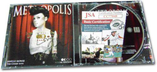 Janelle Monae Signed Autographed CD Booklet Metropolis: Janelle Monae Signed Autographed CD Booklet Metropolis JSA Industry: Music Object Type: CD & Booklet Original/Reproduction: Original Autograph Authentication: James Spence (JSA) Player: Janelle Monae