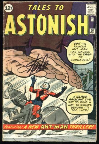 Stan Lee Signed Tales To Astonish #36 Comic Book: Stan Lee Signed Tales To Astonish #36 Comic Book PSA/DNA Autograph Authentication: PSA/DNA PRODUCT_COA: PSA/DNA PRODUCT_SIGNED_BY_NAME: Stan Lee PLEASE NOTE: Framed Large or heavy Items do not have sh