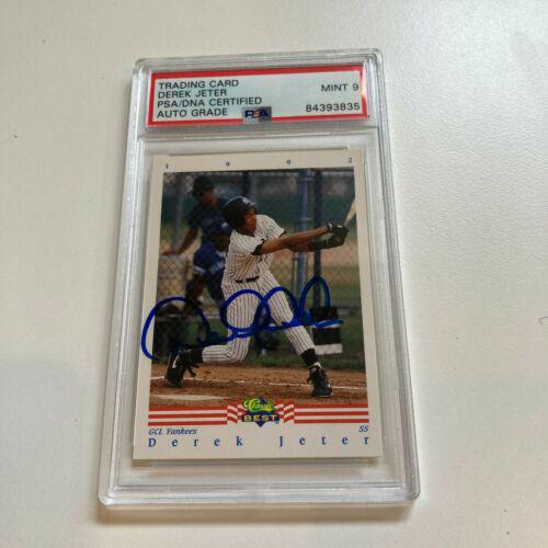Derek Jeter Pre Rookie Signed 1992 Classic Best: Derek Jeter Pre Rookie Signed 1992 Classic Best Baseball Card RC PSA DNA MINT Set: 1992 Classic Season: 1992 Graded: No Player/Athlete: Derek Jeter Type: Sports Trading Card Features: Rookie Sport: Ba