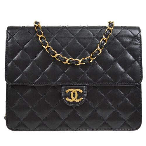 CHANEL Classic Single Flap Small Chain Shoulder Bag: CHANEL Classic Single Flap Small Chain Shoulder Bag 5115890 Black Lambskin Size: Medium Accents: Quilted Model: Single Chain Shoulder Country/Region of Manufacture: Italy Department: Women Style: Shou