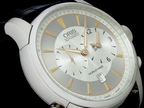 Oris Artelier World Timer Silver Gray Stainless: Oris Artelier World Timer Silver Gray Stainless Automatic Men's Watch Brand: Oris Department: Mens Type: Wristwatch The Mynt Guarantee: All items in this auction are guaranteed authentic and come with