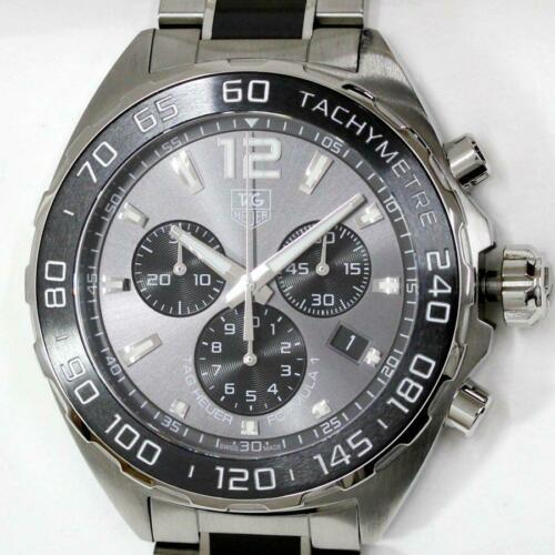 TAG Heuer Formula 1 CAZ1111 Chronograph Quartz: TAG Heuer Formula 1 CAZ1111 Chronograph Quartz Stainless Steel Men's Watch Brand: Tag Heuer Type: Wristwatch Department: Mens The Mynt Guarantee: All items in this auction are guaranteed authentic and