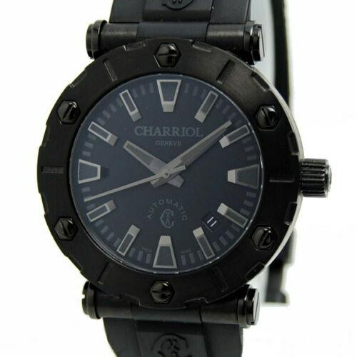 Charriol Men's watch / Roton / SS (PVD) x rubber/ back: Charriol Men's watch / Roton / SS (PVD) x rubber/ back scale RT425.142.205 Brand: CHARRIOL Department: Mens Type: Wristwatch The Mynt Guarantee: All items in this auction are guaranteed authentic and