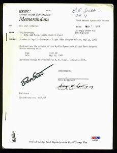 David Scott Signed Used 1968 Apollo Spacecraft Review: David Scott Signed Used 1968 Apollo Spacecraft Review PSA/DNA Autograph Authentication: PSA/DNA PRODUCT_COA: PSA/DNA PRODUCT_SIGNED_BY_NAME: Dave Scott PLEASE NOTE: Framed Large or heavy Items do not