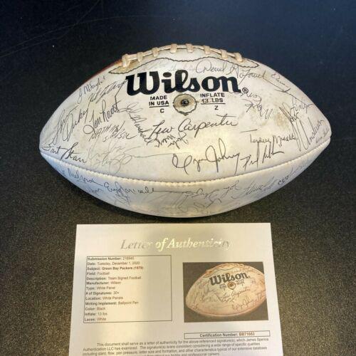 1979 Green Bay Packers Team Signed Wilson NFL Game Barnebys