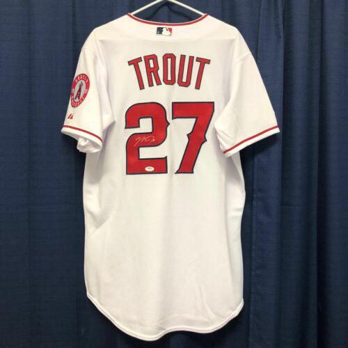 mike trout signed jersey