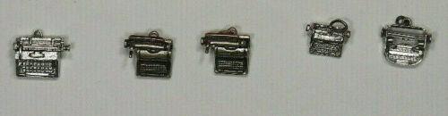 STERLING SILVER TYPEWRITER THEMED CHARMS MINIATURE: STERLING SILVER TYPEWRITER THEMED CHARMS MINIATURE FIGURINE PENDANT YOUR Length (inches): mixed Theme: Computer & Office Type: Charm(s) Main Stone: none Metal: Sterling Silver Brand: Unbranded The MYN