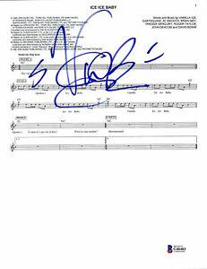 Vanilla Ice Signed Ice Ice Baby Music Sheet Photo BAS: Vanilla Ice Signed Ice Ice Baby Music Sheet Photo BAS Industry: Music Original/Reproduction: Original Autograph Authentication: Beckett PRODUCT_COA: Beckett PRODUCT_SIGNED_BY_NAME: Vanilla Ice PLEASE 