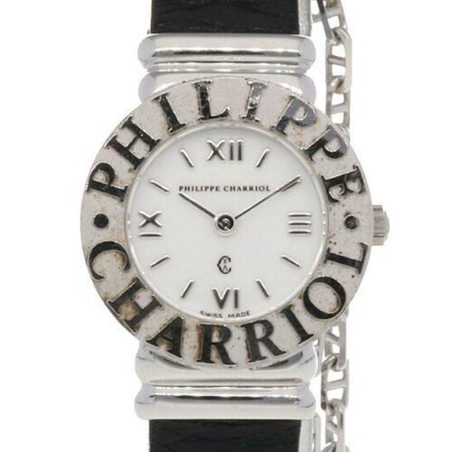 Charriol SV925 Sterling Silver 925 Leather Silver Black: Charriol SV925 Sterling Silver 925 Leather Silver Black White Ladies Watch Brand: Charriol Type: Wristwatch Department: Womens The Mynt Guarantee: All items in this auction are guaranteed authentic an