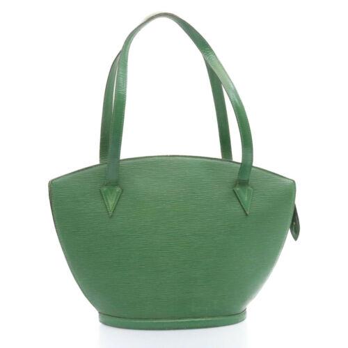 LOUIS VUITTON Epi Saint Jacques Shopping Shoulder Bag: LOUIS VUITTON Epi Saint Jacques Shopping Shoulder Bag Green M52264 LV Brand: LOUIS VUITTON Style: Shoulder Bag Material: Epi Leather Color: Green Size: See Description Bag Height: 11.8inch(Approx) / 3