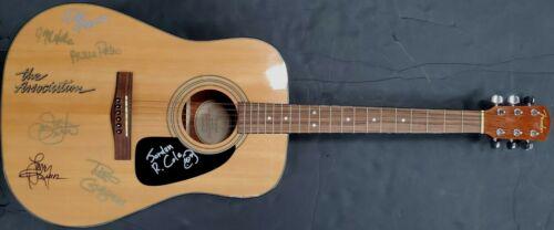 The Association Band Signed Auto Guitar Larry Ramos Jim: The Association Band Signed Auto Guitar Larry Ramos Jim Yester Jordan Cole + Industry: Music Object Type: Guitar & Guitar Pick Original/Reproduction: Original Autograph Authentication: James Spence (J