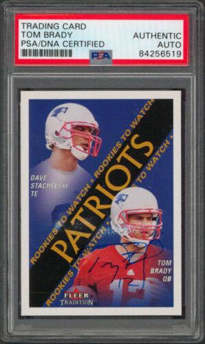Patriots Tom Brady Signed 2000 Fleer Traditions #352: Patriots Tom Brady Signed 2000 Fleer Traditions #352 Rookie Card PSA Graded: No Sport: Football-NFL Team: New England Patriots League: NFL Certification Number: 84256519 PRODUCT_COA: PSA PRODUCT_SIGNE
