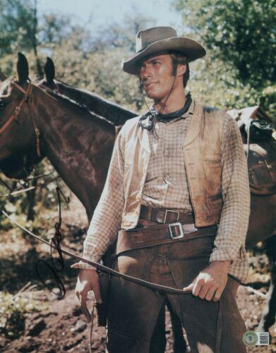 Clint Eastwood Signed Autographed 11X14 Photo Rawhide: Clint Eastwood Signed Autographed 11X14 Photo Rawhide w/Horse BAS Object Type: Photograph Industry: Television Original/Reproduction: Original Signed by: Clint Eastwood Autograph Authentication: Becke