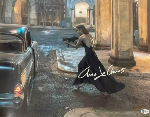 ANA DE ARMAS SIGNED 16X20 PHOTO JAMES BOND NO TIME TO: ANA DE ARMAS SIGNED 16X20 PHOTO JAMES BOND NO TIME TO DIE AUTOGRAPH BECKETT Industry: Movies Object Type: Photograph Original/Reproduction: Original Signed by: Ana De Armas Movie: James Bond Autograph