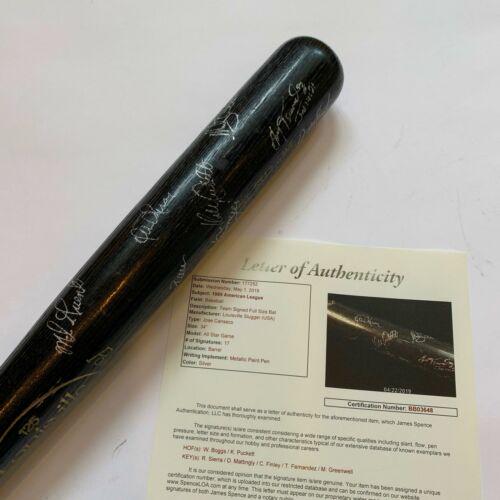 1991 All Star Game Team Signed Bat Kirby Puckett Don: 1991 All Star Game Team Signed Bat Kirby Puckett Don Mattingly Wade Boggs Autograph Authentication: James Spence (JSA) Product: Bat Original/Reprint: Original Sport: Baseball-MLB PLEASE NOTE: Framed L