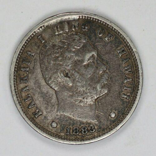 1883 HAWAII TEN CENTS 10C XF EXTRA FINE DETAILS: 1883 HAWAII TEN CENTS 10C XF EXTRA FINE DETAILS Country/Region of Manufacture: United States Certification: Uncertified Grade: Ungraded Year: 1883 Circulated/Uncirculated: Circulated Composition: Silv
