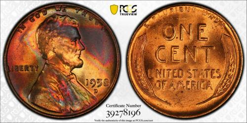 1958 D LINCOLN WHEAT CENT 1C PCGS MS 65 RB RED BROWN: 1958 D LINCOLN WHEAT CENT 1C PCGS MS 65 RB RED BROWN MINT UNC - TRUE VIEW Country/Region of Manufacture: United States Certification Number: 39278196 Certification: PCGS Strike Type: Business Mint Loc