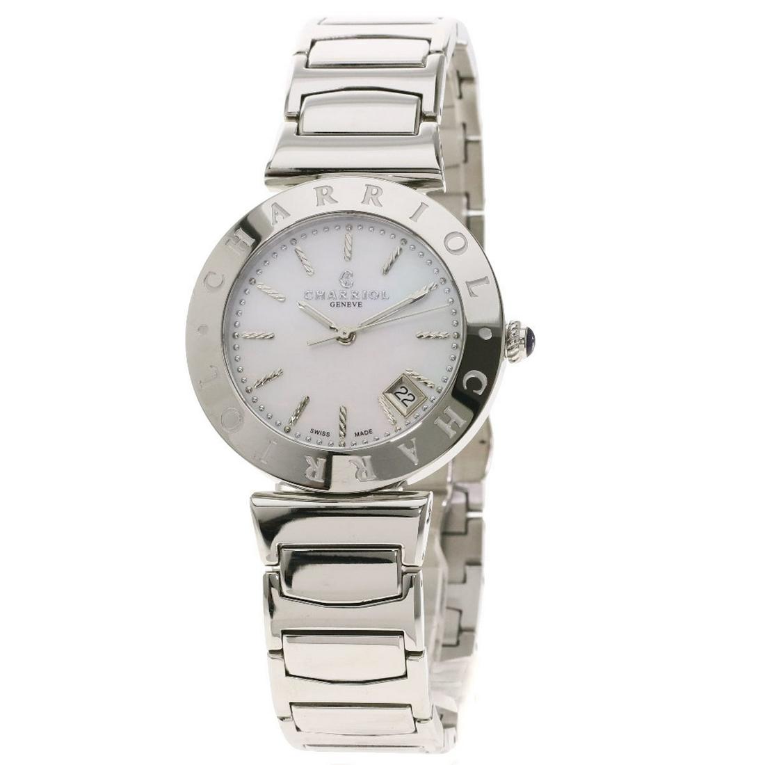 Philip Charriol Round Face Watch Stainless Steel Men's: Philip Charriol Round Face Watch Stainless Steel Men's Brand: Philippe Charriol Type: Dress watch Gender: Men Accessories: Inner box, Outer box Condition: Used (very good) Display: Analog Material (Ca