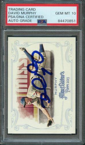 2013 Topps Allen & Ginter's #190 David Murphy Signed: 2013 Topps Allen & Ginter's #190 David Murphy Signed Card AUTO 10 PSA Slabbed Graded: No Sport: Aikido PLEASE NOTE: Framed Large or heavy Items do not have shipping costs included. The exact shipping