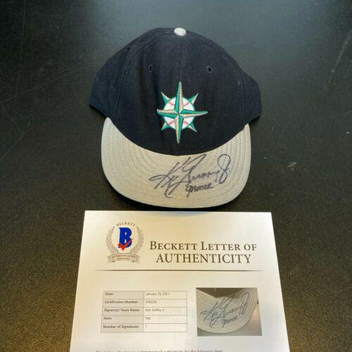 Ken Griffey Jr. Signed Game Used Seattle Mariners Hat Barnebys