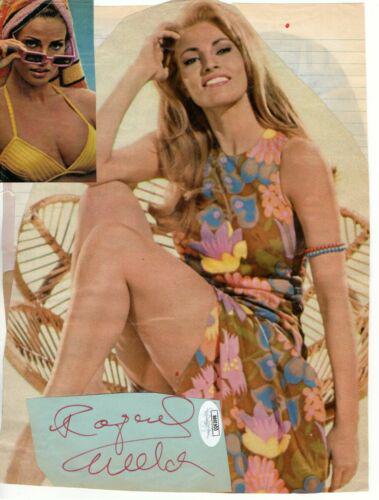 Raquel Welch Signed Autograph Custom Photo Cut Collage: Raquel Welch Signed Autograph Custom Photo Cut Collage Model Actress JSA Object Type: Photograph Industry: Television Original/Reproduction: Original Autograph Authentication: James Spence (JSA) Playe