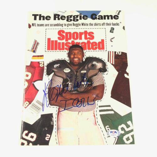 REGGIE WHITE Signed SI Magazine PSA/DNA Green Bay: REGGIE WHITE Signed SI Magazine PSA/DNA Green Bay Packers Original/Reprint: Original Product: Magazine Sport: Football-NFL PLEASE NOTE: Framed Large or heavy Items do not have shipping costs included.