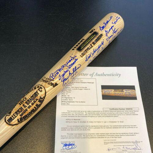 1960 Pittsburgh Pirates World Series Champs Team Signed: 1960 Pittsburgh Pirates World Series Champs Team Signed Baseball Bat JSA Product: Bat Sport: Baseball-MLB Autograph Authentication: Beckett Authentication Services (BAS) Original/Reprint: Original PLE