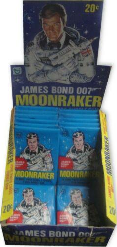 Fourteen (14) Packs 1979 Topps James Bond 007 Moonraker: Fourteen (14) Packs 1979 Topps James Bond 007 Moonraker + Original Wax Pack Franchise: Not Available Manufacturer: Not Available Set: Not Available PLEASE NOTE: Framed Large or heavy Items do not have