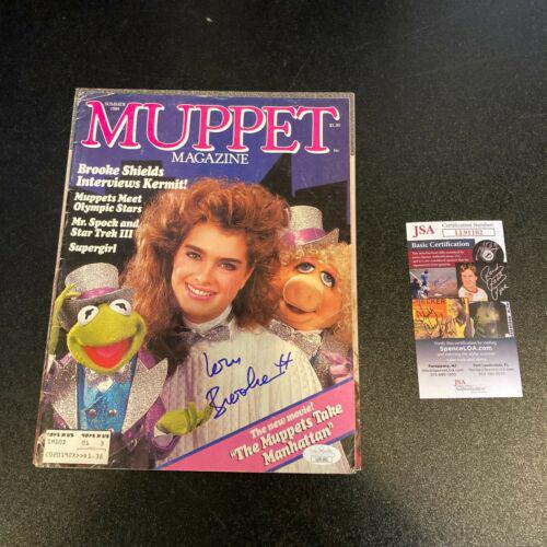 Brooke Shields Signed Vintage 1984 Muppets Magazine: Brooke Shields Signed Vintage 1984 Muppets Magazine With JSA Autograph Authentication: James Spence (JSA) Signed: Yes Industry: Movies Original/Reproduction: Original Original/Reprint: Original PLEASE