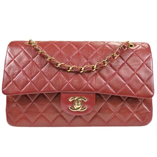 CHANEL Classic Double Flap Medium Chain Shoulder Bag: CHANEL Classic Double Flap Medium Chain Shoulder Bag Glitter Red 6922625 Size: Medium Accents: Lock Quilted Model: Chain Shoulder Country/Region of Manufacture: France Department: Women Style: Shoulde