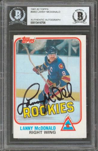 Maple Leafs Lanny McDonald Signed 1981 Topps #W82 Card: Maple Leafs Lanny McDonald Signed 1981 Topps #W82 Card BAS Graded: No Sport: Ice Hockey Team: Toronto Maple Leafs League: NHL Certification Number: 13418706 PRODUCT_COA: Beckett PRODUCT_SIGNED_BY_NAME