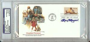 Ray Meyer Signed Autographed First Day Cover Cachet: Ray Meyer Signed Autographed First Day Cover Cachet DePaul Blue Demons Sport: Basketball Product: First Day Cover Original/Reprint: Original Player: Ray Meyer Team: DePaul Blue Demons Autograph Authen