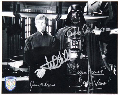 Star Wars (4) Hamill Jones Anderson and Prowse Signed: Star Wars (4) Hamill Jones Anderson and Prowse Signed 8x10 Photo BAS Industry: Movies Object Type: Photograph Original/Reproduction: Original Autograph Authentication: Beckett PRODUCT_COA: Beckett PRO