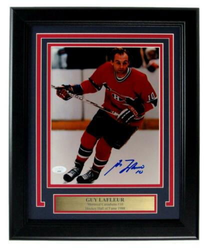 Guy Lafleur HOF Canadiens Signed/Autographed 8x10 Photo: Guy Lafleur HOF Canadiens Signed/Autographed 8x10 Photo Framed JSA Sport: Hockey-NHL Product: Photo Original/Reprint: Original Team: Montreal Canadiens Autograph Authentication: JSA League: NHL The my